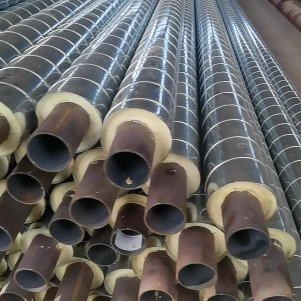 DN80‑DN1200 Steel Jacket Steam Insulation Pipe Rock Wool High Temperature Thermal Insulated Steel Pipe For Industrial Steam Project photo-5