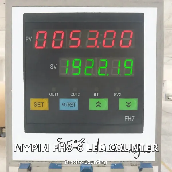 Mypin FH Series 6 LED Plastic Digital Textile Counter Switch Sensor (FH8-6CRNB) 5K PCS 0.01% Precision 220V AC photo-2