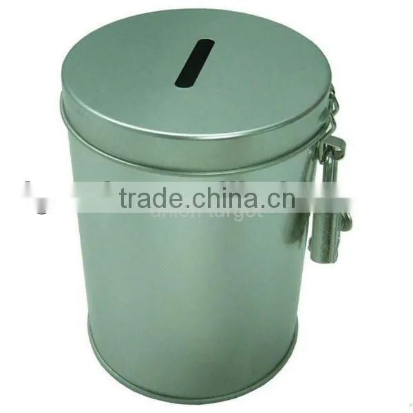 Round Coin Bank/ Tin Coin Bank