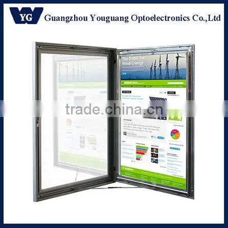 DY04 Non-lit Extrusion Aluminum Sign Frame Lockable Poster Board