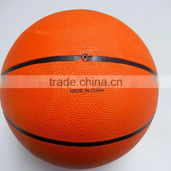 Orange Rubber Basketball
