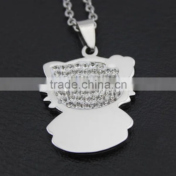 High-grade Stainless Steel Pendants Cat Necklace Cartoon Necklace Wholesale photo-6