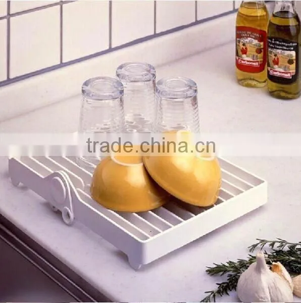 Foldable Kitchen Dish Drying Rack Plate Drainer Holder Organizer Storage photo-2