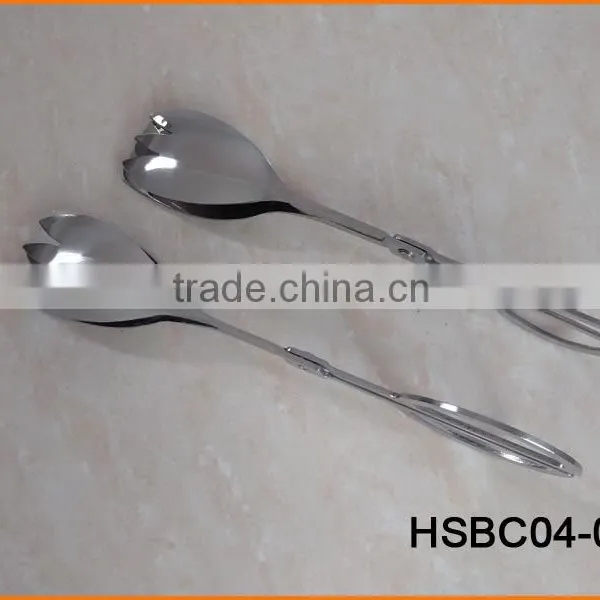 HSBC04 Stainless Steel Scissors Shape Food Tongs photo-4