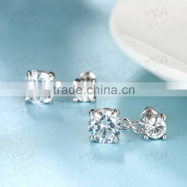 Fine Jewelry Hanging Women's Wedding Shining Earrings photo-6