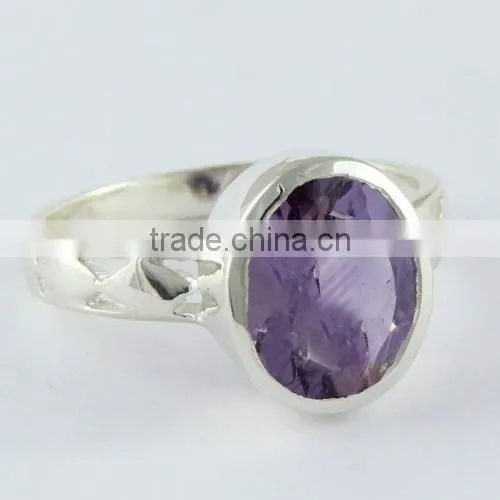 Energe Bloom Amethyst Ring, Wholesale Silver Jewelry, Indian Silver Jewelry photo-2