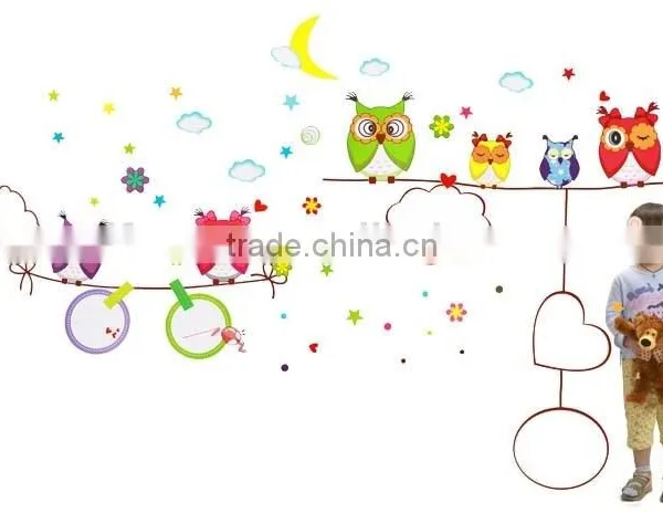 ALFOREVER Big Size Whiteboard Owl Tree Sticker,owl Tree Decals,owl Decals photo-5