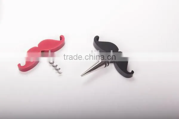 Promotional Wine Accessory Mustache Wine Stopper photo-3