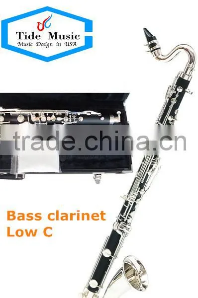 Professional Low C Bass Clarinet Hard Rubber Body Nickel Palted photo-2