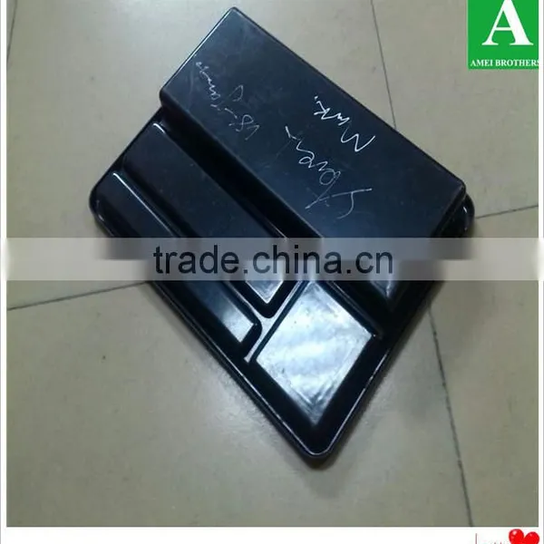 Qualified Black Color ps Chrome Plastic Thick Compartments Tray photo-4