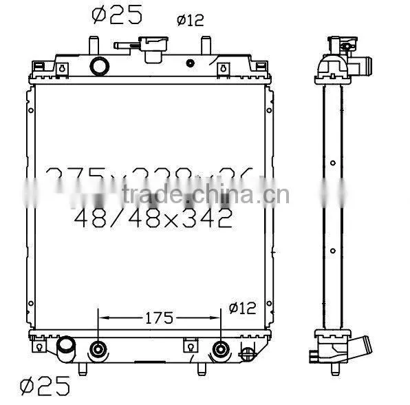 Auto Radiator(suitable For: Max 01-/Mira/Move AT)