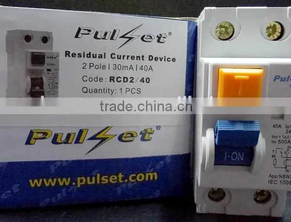 High Quality 2 Poles Rcd 30ma 100ma 300ma Rccb Circuit Breaker photo-3