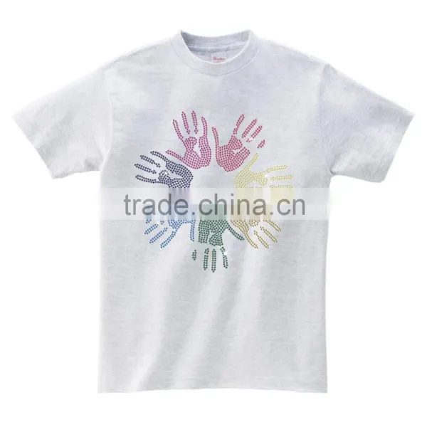Colorful Hand Printing OEM Service Short Sleeves for Group Activities Men's Tshirt photo-2