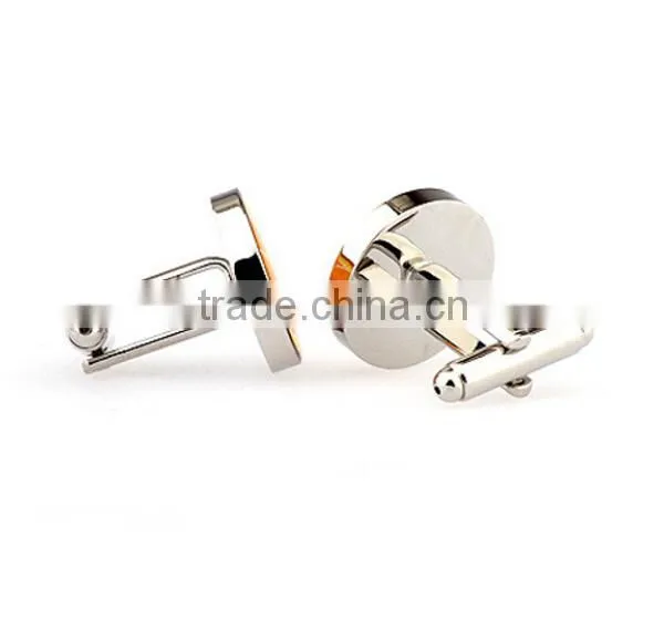 Wholesale Fashion 316L Stainless Steel Gold Engraved Cufflink photo-3