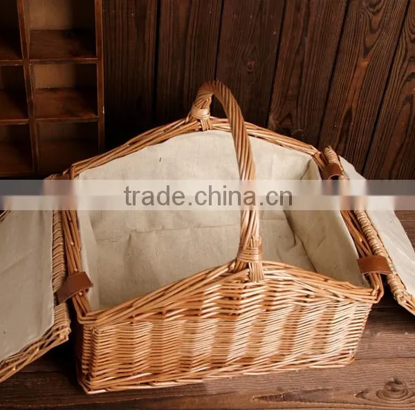 Wholesale Factory Direct Hot Sale Wicker Picnic Baskets Willow Picnic Baskets Storage Baskets photo-4
