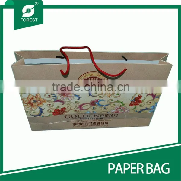 FOOD INDUSTRIAL PAPERBOARD EMBOSSING PAPER BAG WITH ROPES photo-2