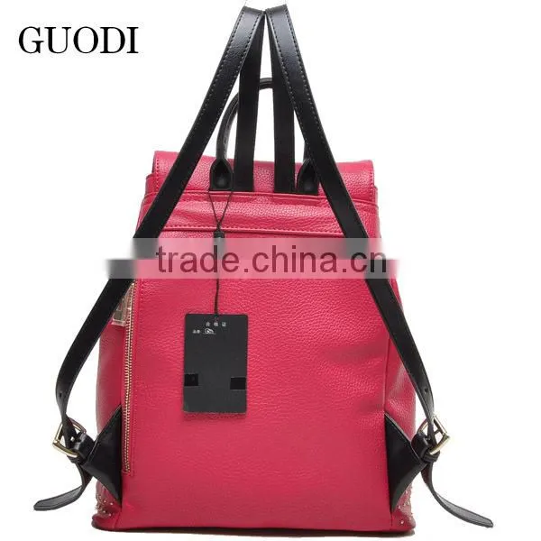 2015 Hot Sell Women Custom Backpack in High Quality photo-3