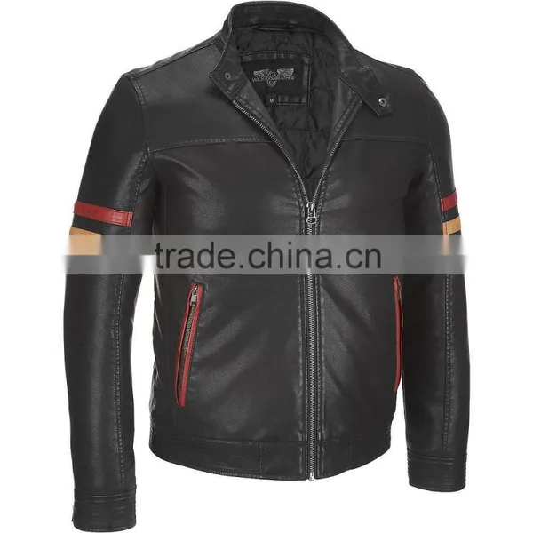 Men Fashion Leather Jacket GI_6503 ,winter Leather Jacket,Hooded, Graceful Leather Jack