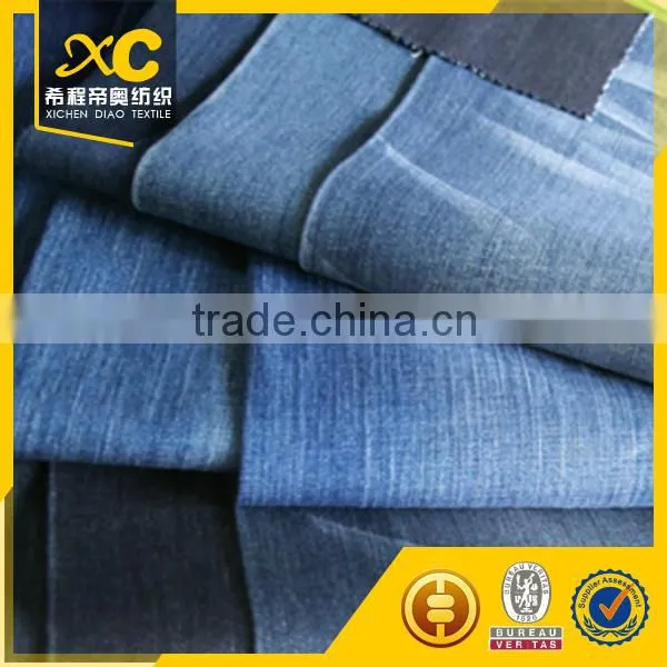 Cotton Poly Indigo Denim Jean Fabric photo-4