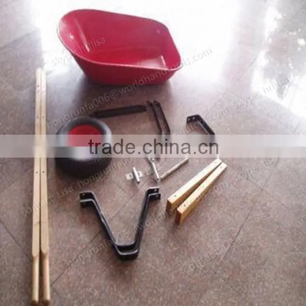 HRF Plastic Tray Wooden Handle Wheelbarrow WH6600S photo-3