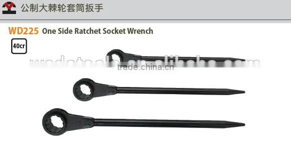 High Quality 40#cr Steel One Head Ratchet Socket Wrench Spanner With DIN Standard and Die Forged photo-5