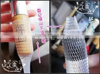 PE Roses Bud Cap Protective Tubular Packaging Sleeve Netting photo-5