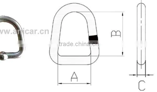 WH050 Weld D Ring for Truck Tie Down