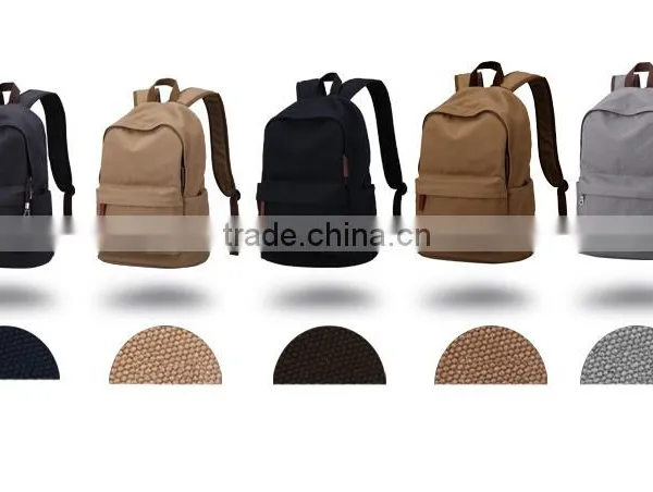 Casual Style Pure Cotton Canvas Backpack Sports Backpack photo-5
