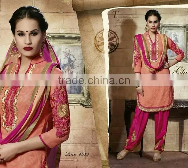CHANDERI DESIGNER SALWAR KAMEEZ photo-3