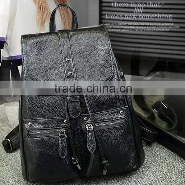 Fashion girls PU leather backpacks ,women leather backpacks
