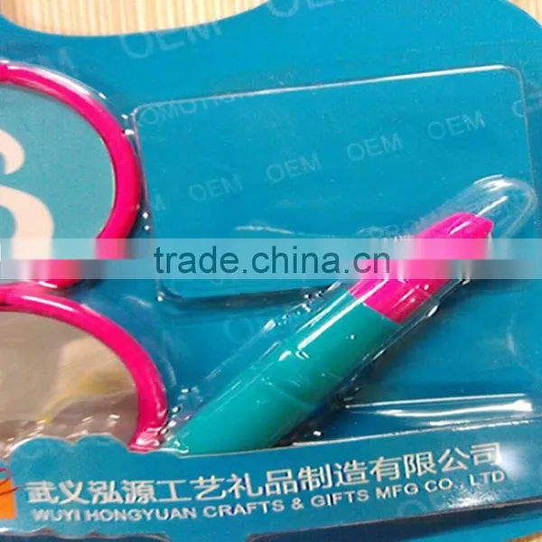 Two Pcs Make up Mirror Girls' Ballpoint Pen for Promotional Gift Mini Lipstick Pen photo-3