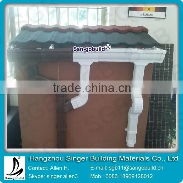 White Rain Gutter/Rain Gutter Drainage System