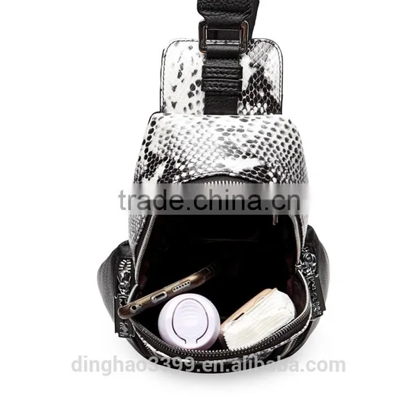 2016 New Design Messenger Bag Snake Pattern Leather Bag Men's Fashion Bag photo-6