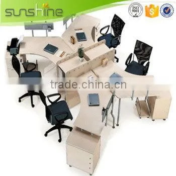 Modern New Design Office Workstation for 6 Person Artificial Slab China Funiture photo-5