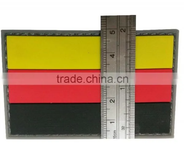 Country Flag Rubber Patch PVC Patches With Tight Backing photo-3