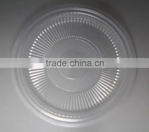 Transparent 9inch Round Disposable PS Plastic Plate