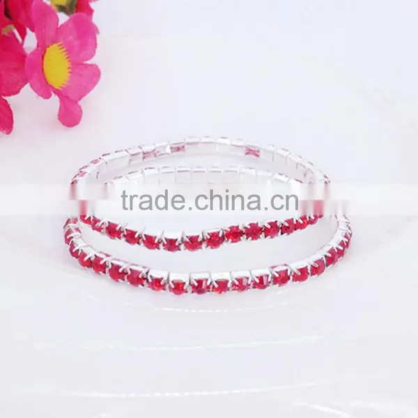 Ss>>>2015 Hot Sale Children Cute Bracelets Multicolor Crystal Tennis Bracelets photo-2