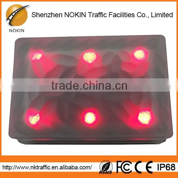 Optional Color Transparent Glass Outdoor Solar Ice Brick Light photo-5