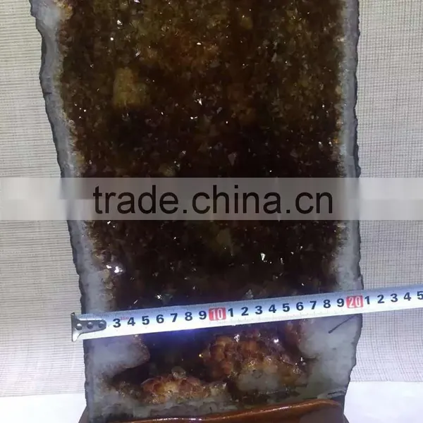 Natural Topaz Crystal Ornaments Citrine Geodes For Sale photo-2