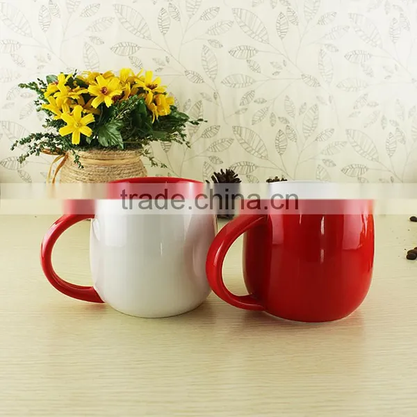 Hot Sales Red and White Couple Creamic Mug photo-2