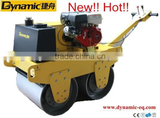 Gasoline HondaGX-160 Double Drum Road Roller DDR60 with hydraulic pump for construction machine