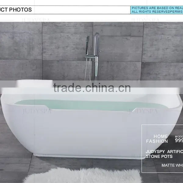 High-quality Artificial Stone Freestanding Bathtub-cast Stone Resin Bathtub YG9996 photo-4