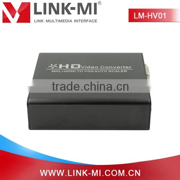 LM-HV01 HD Video Converter 1080p HDMI to VGA Converter Box With Audio Output photo-3