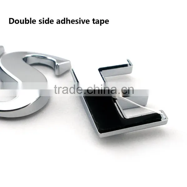 Luxury Chrome Car Emblem Ran Geov Diamante Letters photo-5