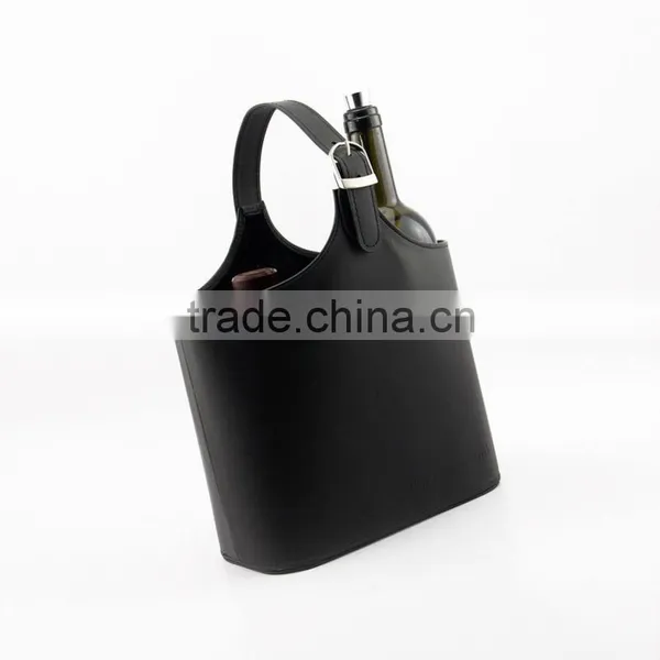 Genuine Leather Portable Wine Bag photo-5