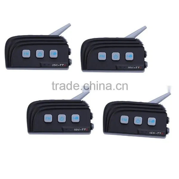 2016 Factory 1200M Wireless Bluetooth Intercom for Motorcycle and Bicycle Helmet With AUX and FM photo-2