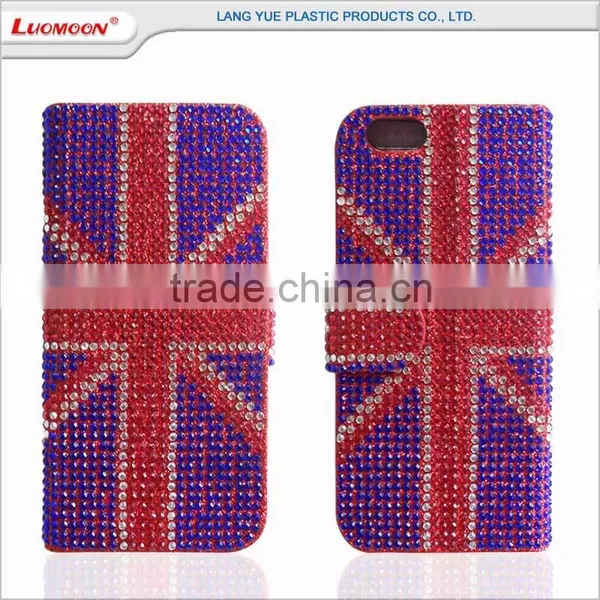 Beauty Diamond Studded Cell Phone Flip Bling Case for Xiaomi Mi5 Case 1 2 3 4 5 6 photo-4