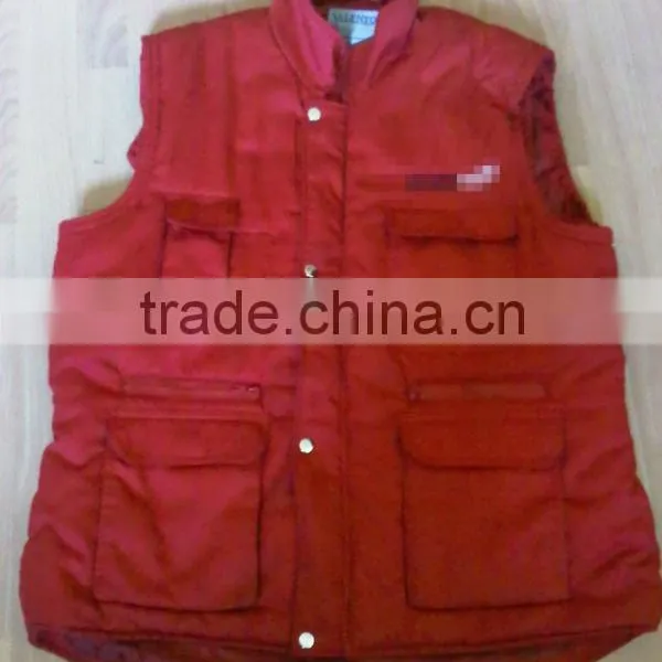 Polyester/cotton Padding Vest Spain Work Padded Vest