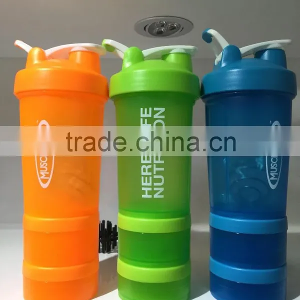 Custom Smart Bpa-free Plastic Protein 600ml Shaker Bottle Wholesale photo-3