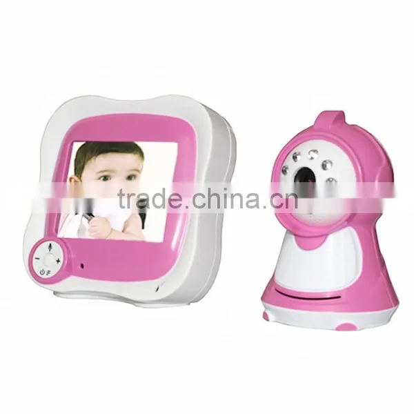 Wireless Digital 2 Ways Audio LED Music Baby Monitor Built-in Lithium Battery